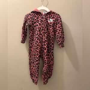 Nike Infant Girls’ Leopard Full-Zip Coverall